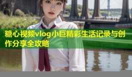 糖心视频vlog小巨精彩生活记录与创作分享全攻略