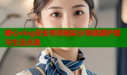 糖心vlog安安老师精彩分享健康护理与生活点滴