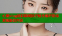心糖vlog精彩瞬间排行榜全解析助你发现最佳内容